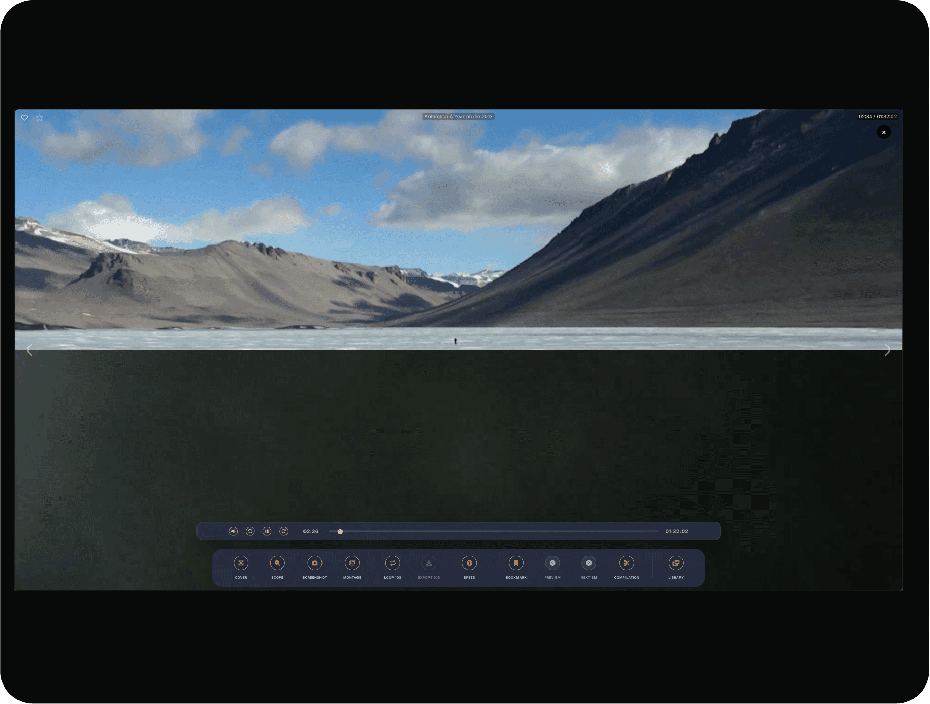 VidVana instant video playback from organized library
